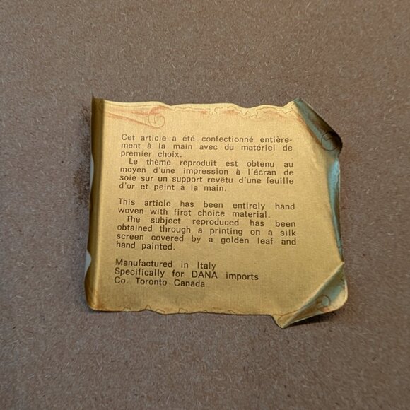 Vintage Italian Picture of sail boats along the coast on gold leaf and hand pain - Picture 6 of 11